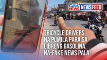 Tricycle drivers na pumila para sa libreng gasolina, na-fake news pala! | GMA News Feed