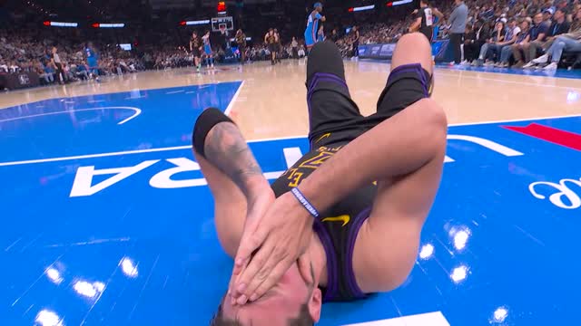 Lakers - La blessure de Doncic lors de la défaite face à OKC