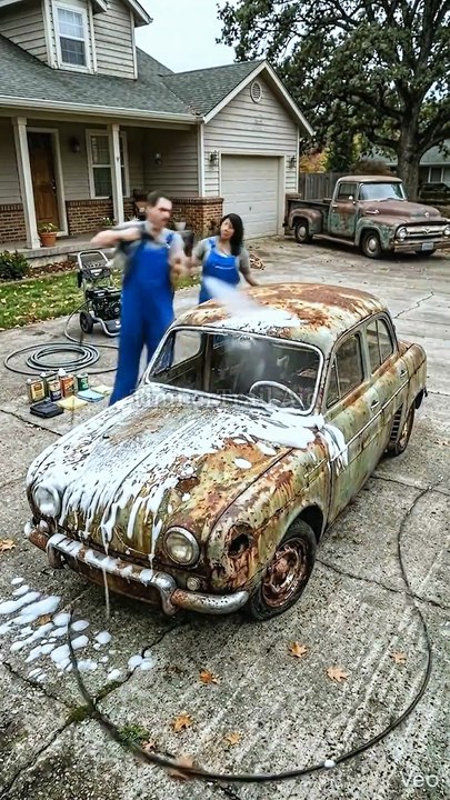 ABANDONED FRENCH CLASSIC REBORN - 1963 Dauphine-Style Rusted Relic… Full ASMR Revival ✨