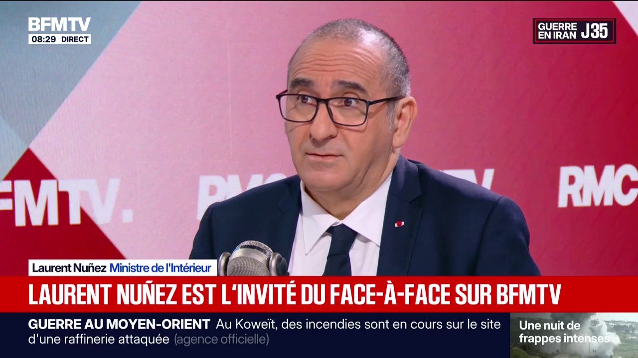 Garde à vue de Rima Hassan: "Je regrette qu'il y'a eu des fuites (d'information)", déclare Laurent Nuñez, ministre de l'Intérieur