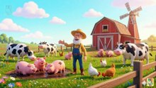 Old MacDonald Had a Farm 🐮 E-I-E-I-O - Cute Music For Kids