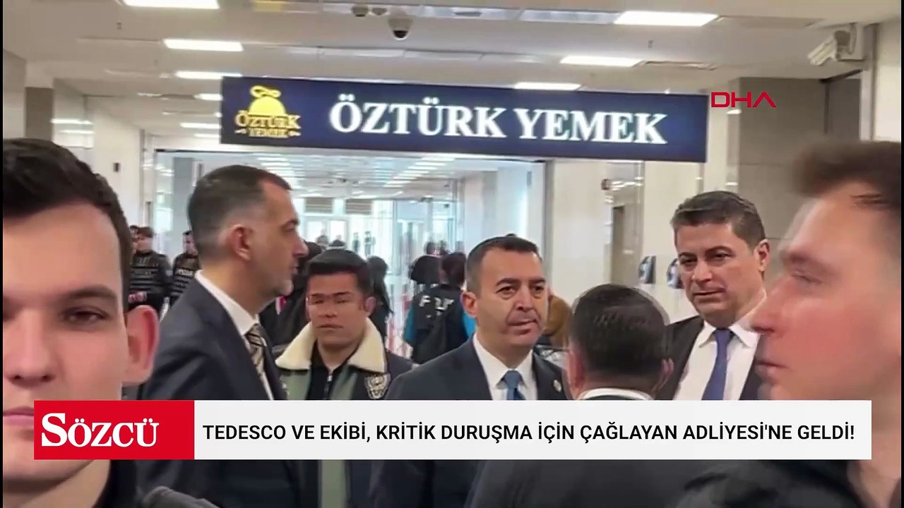 Tedesco ve ekibi, kritik duruşma için Çağlayan Adliyesi'ne geldi!