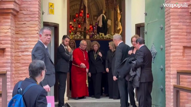 La reina Sofía y las infantas Elena y Cristina han asistido este Jueves Santo a las procesiones de Cartagena (Murcia).