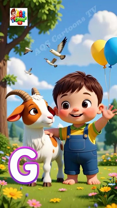 G for Goat |ABC Learning for Kids |Nursery Rhymes |AQS Cartoons TV