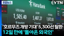 '호르무즈 개방 기대' 5,300선 탈환...12일 만에 '돌아온 외국인' / YTN