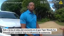 Sale a la luz el momento en el que Tiger Woods fue detenido por conducir bajo la influencia de sustancias