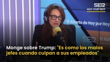 Cristina Monge: "Trump dispara a todo lo que se mueve"
