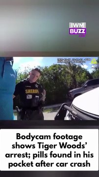 Bodycam footage shows Tiger Woods’ arrest; pills found in his pocket after car crash