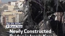Newly Constructed Bridge in Iran’s Karaj Suffers Heavy Damage