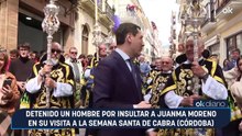 Detenido un hombre por insultar a Juanma Moreno en su visita a la Semana Santa de Cabra (Córdoba)