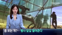 총 쏘는 中 로봇개?…병사 앞길 열어준다