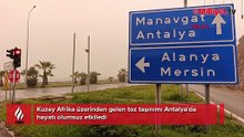Bugün Antalya! Kentten gelen görüntüler şaşırttı... Gökyüzü renk değiştirdi