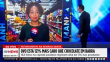 Ovo de Páscoa está 121% mais caro que chocolate em barra