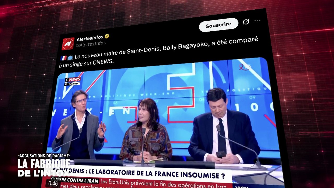 Extrait de l'enquête ""Accusations de racisme : La fabrique de l’intox" diffusée ce vendredi 3 avril sur CNews
