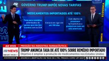 Trump anuncia taxa de até 100% sobre remédios importados
