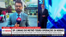 Linhas do Metrô de SP terão operação 24 horas no feriado de Páscoa