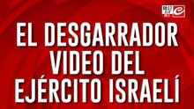 Guerra en Medio Oriente: el desgarrador video que difundió el ejército israelí