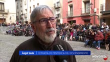 La Procesión del Encuentro resiste al frío y viento tudelano