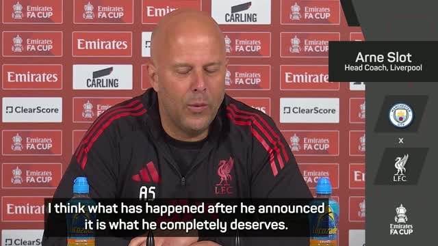 Slot praises 'unbelievable' Salah ahead of Liverpool exit