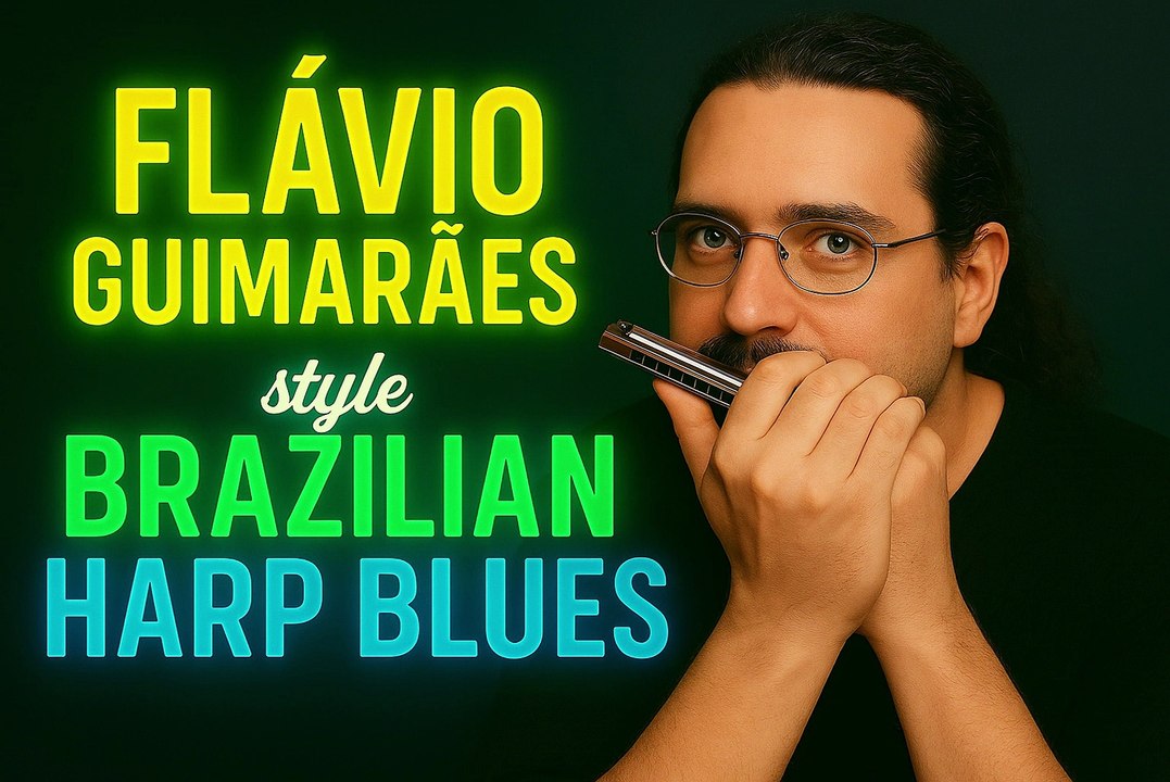 🎸 Flavio Guimaraes Style | Brazilian Harp Blues | Rock Blues Harmonica Groove & Latin Vibes