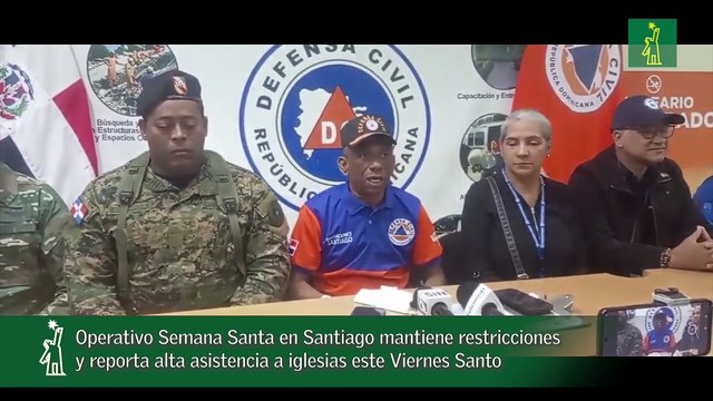 Operativo Semana Santa en Santiago mantiene restricciones y reporta alta asistencia a iglesias este Viernes Santo