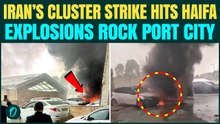 Iran BOMBS Haifa RAW FOOTAGE- Iranian Cluster Bombs Leave Haifa IN FLAMES, Cars Burning- WATCH