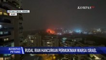 Sirine Meraung! Detik-Detik Rudal Iran Hantam Permukiman di Israel