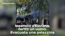 Incendio a Fiorano, ferito un uomo. Evacuata una palazzina