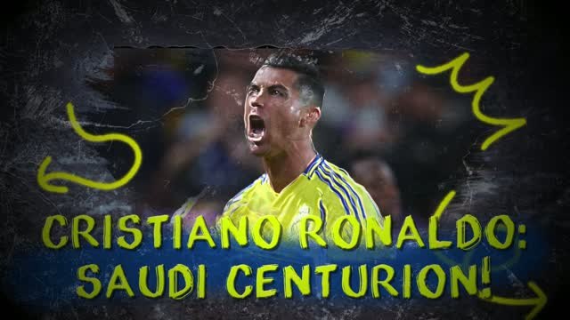 Cristiano Ronaldo celebrates 100 Saudi Pro League games