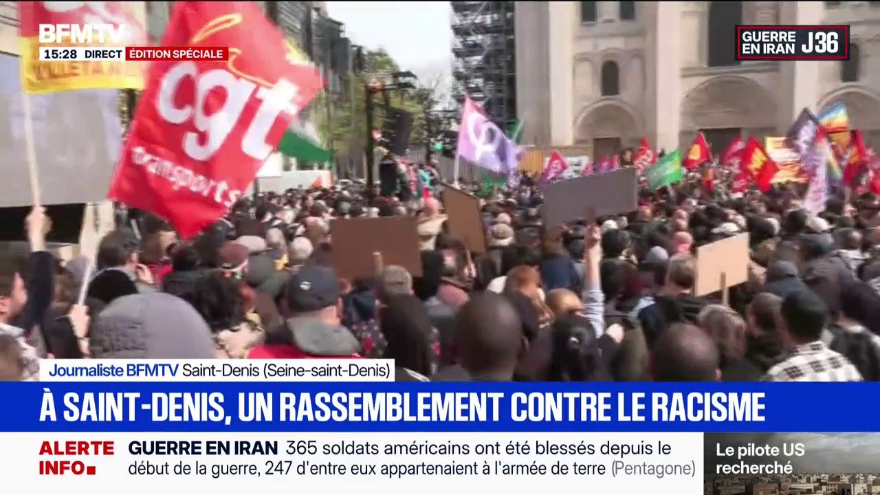 Manifestation contre le racisme à Saint-Denis: le maire Bally Bagayoko dénonce des "institutions défaillantes"