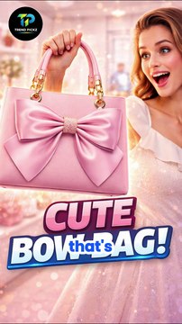 Cute Bow Tote Bag for Women 😍 | Stylish Work & Travel Bag