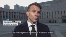 Macron: "El comentario no es elegante"