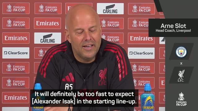 Slot hints at an Isak return against City