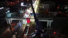 Büyükakın duyurdu Başiskele Kavşağı'nda dev adım! 52 metrelik köprü kuruldu