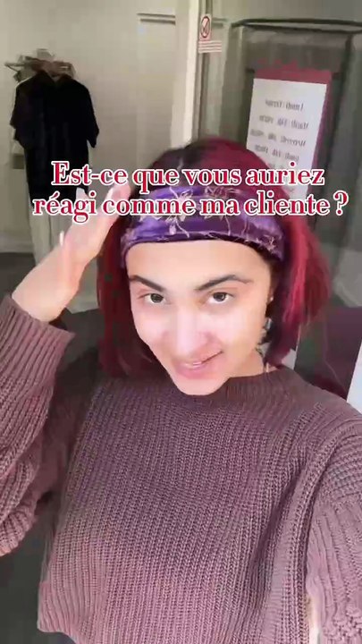 Est ce que vous auriez réagi comme elle en voyant la robe ? 😱Une création sur mesure, faite à la main dans mon atelier Vous validez ? ✨