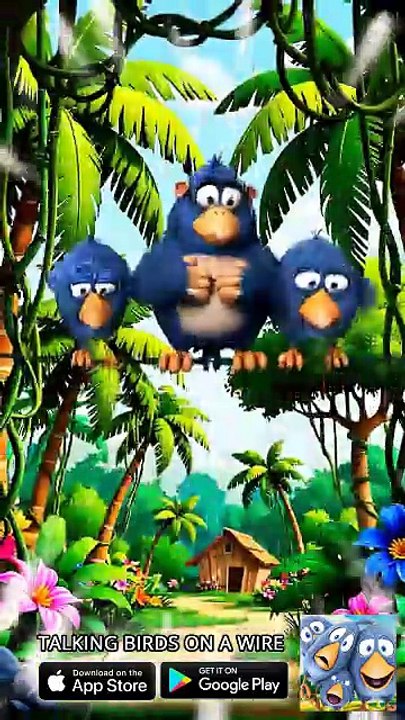 Never give a bird a monkey mask! 😂 Talking Birds On A Wire Game