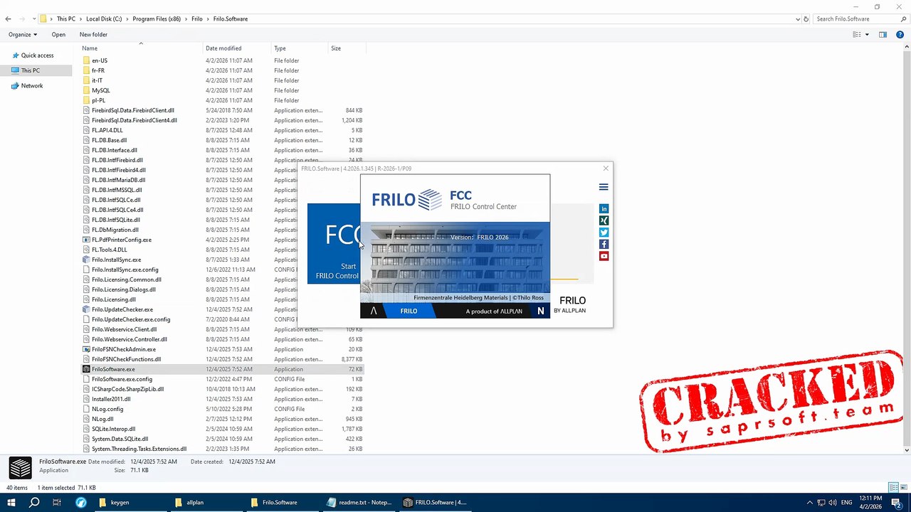 Cracked ALLPLAN FRILO 2026 crack | All modules