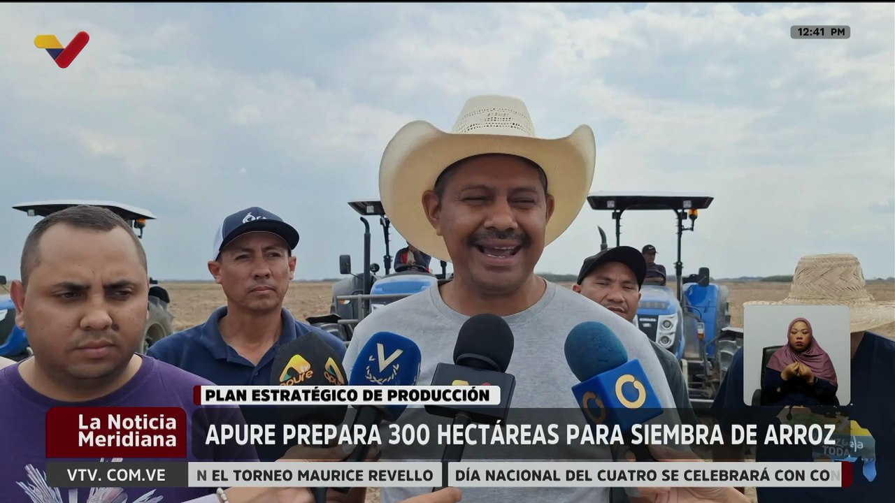 Apure | Plan Estratégico de Producción prepara más de 300 hectáreas de siembra de arroz
