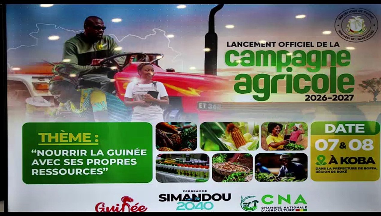 Agriculture : Oumar Barry, secrétaire général du Ministère de l’Agriculture, évoque la campagne agricole 2026-2027