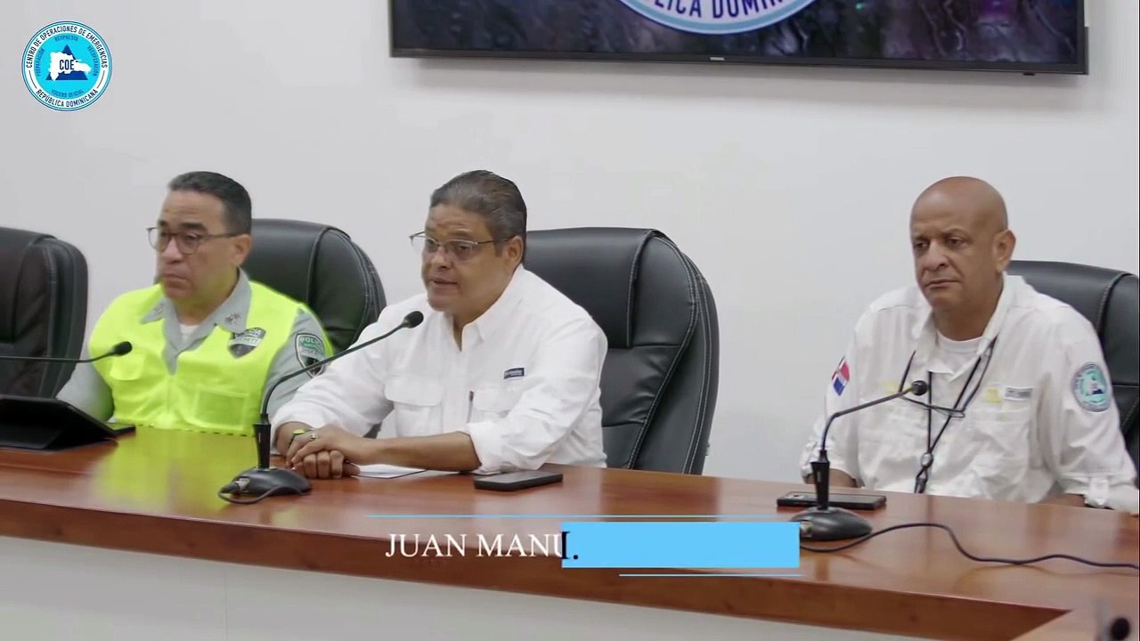 COE coloca a Monseñor Nouel en alerta amarilla y mantiene siete provincias y el Distrito Nacional en alerta verde por lluvias