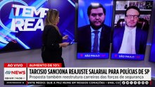 Tarcísio sanciona reajuste salarial para polícias de SP | TEMPO REAL
