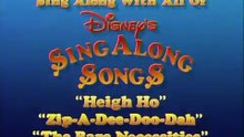 Disney's Sing-Along Songs 1987 Promo (DVD Quality)