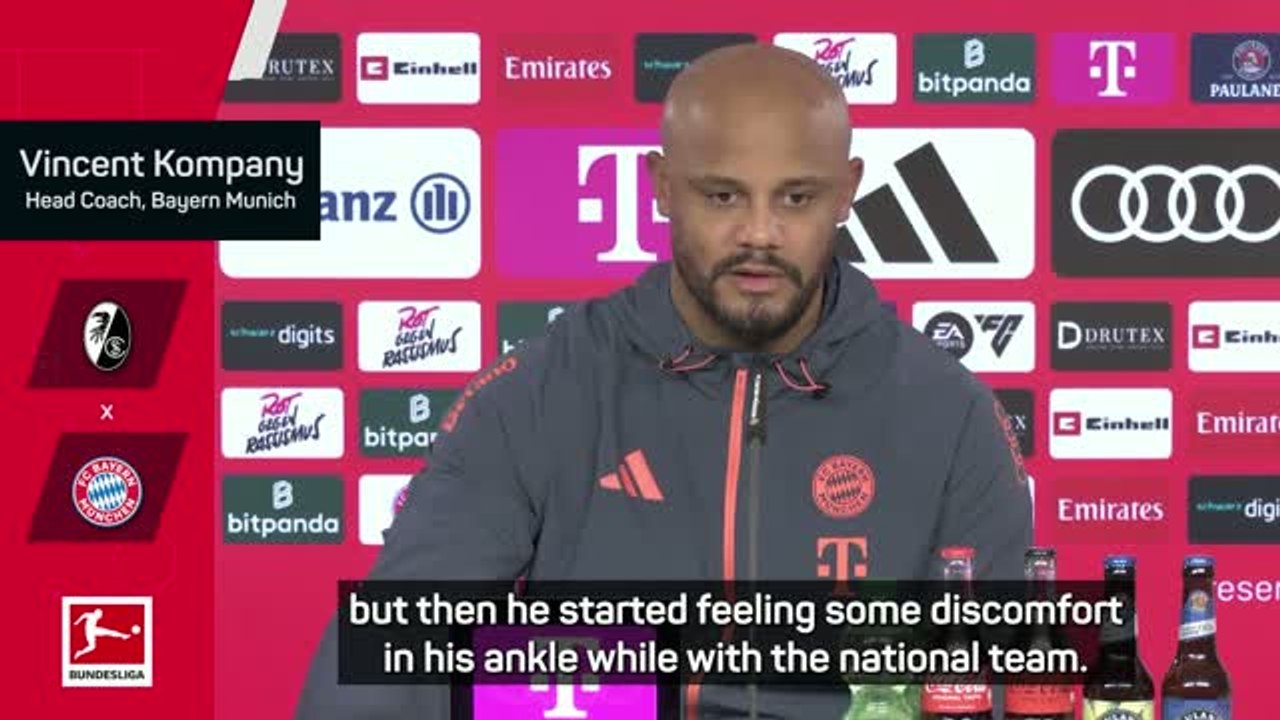 Kane to miss Freiburg trip, but Kompany hopeful for Real Madrid