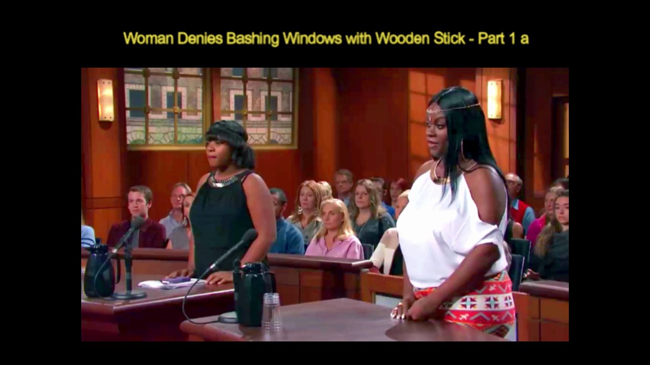 Woman Denies Bashing Windows with Wooden