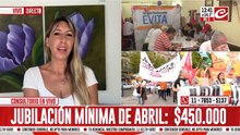 Jubilación mínima de abril: $450.000