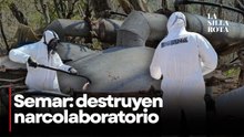 Golpe al narco 2026: Marina desmantela laboratorio de metanfetamina en Sinaloa