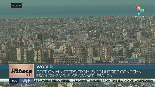 Foreign Ministers from 18 countries condemn escalating violence against Lebanon