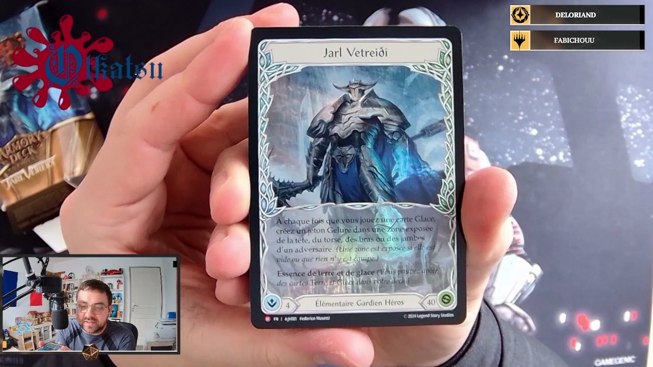 UntapUpkeepDrawFR ouverture de 1 Flesh and Blood Armory Deck - Origins - Jarl Vetreidi