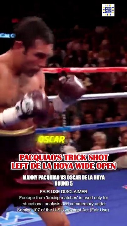 Manny Pacquiao's SET UP made Oscar De La Hoya look HELPLESS