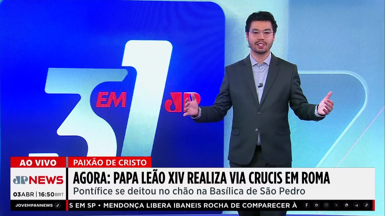 Paixão de Cristo: Papa Leão XIV realiza Via Crucis no Coliseu, em Roma